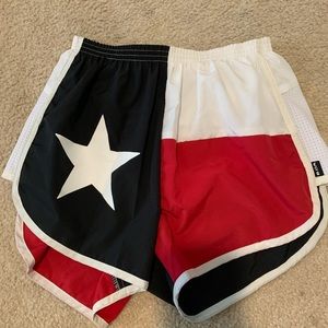 Red, white and black Texas BOA shorts